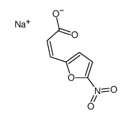 sodium,(E)-3-(5-nitrofuran-2-yl)prop-2-enoate结构式