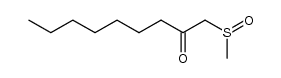 1-methanesulfinyl-nonan-2-one Structure