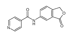 N-(3-Oxo-1,3-dihydro-2-benzofuran-5-yl)isonicotinamide结构式