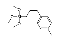 trimethoxy-[3-(4-methylphenyl)propyl]silane结构式