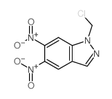 1-(chloromethyl)-5,6-dinitro-indazole structure