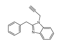 2-benzyl-1-prop-2-ynylbenzimidazole Structure