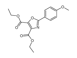 2-(4-methoxy-phenyl)-oxazole-4,5-dicarboxylic acid diethyl ester Structure