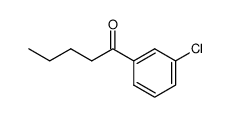 1-(3-chlorophenyl)pentan-1-one结构式