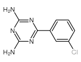 6-(3-氯苯基)-1,3,5-三嗪-2,4-二胺结构式