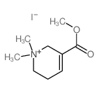 Pyridinium,1,2,5,6-tetrahydro-3-(methoxycarbonyl)-1,1-dimethyl-, iodide (1:1) picture