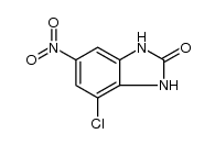 2H-​Benzimidazol-​2-​one, 4-​chloro-​1,​3-​dihydro-​6-​nitro- Structure