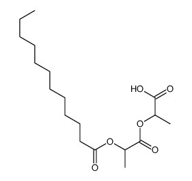 2-(2-dodecanoyloxypropanoyloxy)propanoic acid结构式