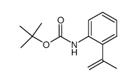 tert-butyl N-[2-(1-methylethenyl)phenyl]carbamate Structure
