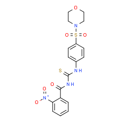 N-({[4-(4-morpholinylsulfonyl)phenyl]amino}carbonothioyl)-2-nitrobenzamide Structure