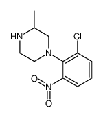 1-{2-chloro-6-nitrophenyl}-3-methylpiperazine结构式