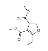 3,4-Furandicarboxylicacid,2-ethyl-,dimethylester(9CI) structure