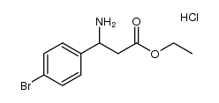 ethyl 3-amino-3-(4-bromophenyl)propanoate hydrochloride Structure
