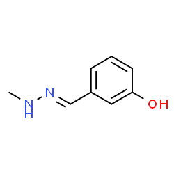Benzaldehyde, 3-hydroxy-, methylhydrazone (9CI) Structure