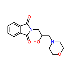 2-(2-Hydroxy-3-morpholin-4-yl-propyl)-isoindole-1,3-dione结构式