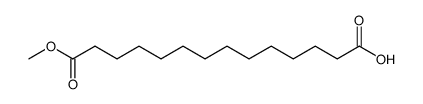 Tetradecan-1,14-disaeure-1-methylester Structure