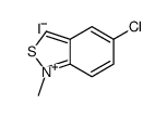 5-chloro-1-methyl-2,1-benzothiazol-1-ium,iodide Structure