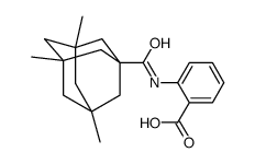 2-[(3,5,7-trimethyladamantane-1-carbonyl)amino]benzoic acid Structure