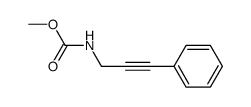 methyl (3-phenylprop-2-yn-1-yl)carbamate Structure