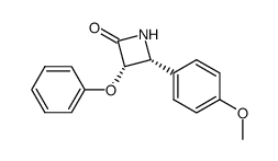 cis-4-(4-methoxyphenyl)-3-phenoxy-azetidin-2-one结构式