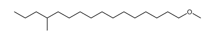 13-Methylhexadecylmethyl ether Structure