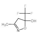 4,5-DIHYDRO-5-HYDROXY-3-METHYL-5-(TRIFLUOROMETHYL)ISOXAZOLE结构式
