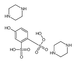 2-hydroperoxysulfonyl-5-hydroxybenzenesulfonic acid,piperazine结构式