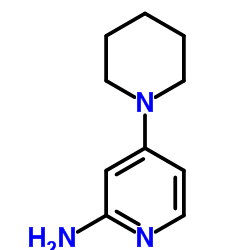 4-Piperidin-1-ylpyridin-2-amine结构式