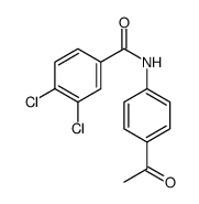 N-(4-acetylphenyl)-3,4-dichlorobenzamide结构式