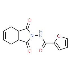 2-Furancarboxamide,N-(1,3,3a,4,7,7a-hexahydro-1,3-dioxo-2H-isoindol-2-yl)- Structure