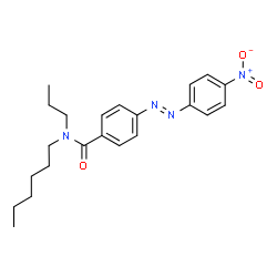 N-Hexyl-4-[(4-nitrophenyl)azo]-N-propylbenzamide结构式