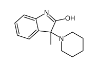 3-methyl-3-piperidin-1-yl-1H-indol-2-one结构式