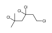 1,3,3,5-tetrachloro-5-methylhexane Structure