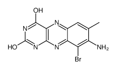 8-amino-9-bromo-7-methyl-1H-benzo[g]pteridine-2,4-dione结构式