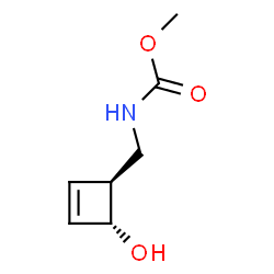 Carbamic acid, [[(1R,4S)-4-hydroxy-2-cyclobuten-1-yl]methyl]-, methyl ester, rel- (9CI) picture
