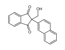 2-(hydroxymethyl)-2-naphthalen-2-ylindene-1,3-dione Structure