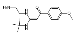 (Z)-3-(2-Amino-ethylamino)-3-tert-butylamino-1-(4-methoxy-phenyl)-propenone Structure