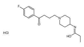 N-[1-[4-(4-fluorophenyl)-4-oxobutyl]piperidin-4-yl]propanamide,hydrochloride结构式