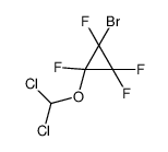 1-bromo-2-(dichloromethoxy)-1,2,3,3-tetrafluorocyclopropane Structure