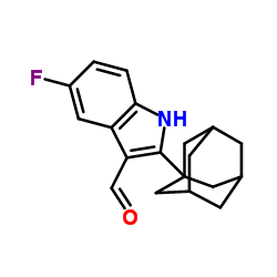 2-(Adamantan-1-yl)-5-fluoro-1H-indole-3-carbaldehyde Structure