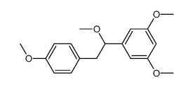 1-(3,5-dimethoxyphenyl)-2-(4-methoxyphenyl)-1-methoxyethane Structure