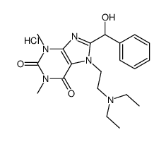 7-[2-(diethylamino)ethyl]-8-[hydroxy(phenyl)methyl]-1,3-dimethylpurine-2,6-dione,hydrochloride结构式