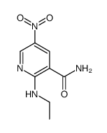 2-(ethylamino)-5-nitropyridine-3-carboxamide结构式