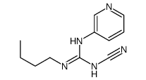 2-butyl-1-cyano-3-pyridin-3-ylguanidine结构式
