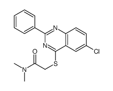 Acetamide, 2-[(6-chloro-2-phenyl-4-quinazolinyl)thio]-N,N-dimethyl- (9CI) picture