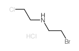 N-(2-bromoethyl)-2-chloroethanamine,hydrochloride Structure