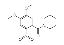 (4,5-dimethoxy-2-nitrophenyl)-piperidin-1-ylmethanone结构式