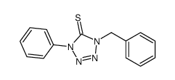 1-benzyl-4-phenyltetrazole-5-thione Structure