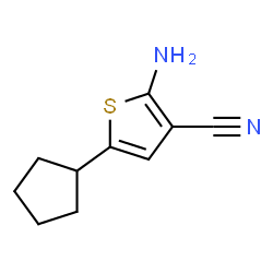 3-Thiophenecarbonitrile,2-amino-5-cyclopentyl-(9CI) structure