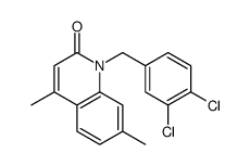 1-[(3,4-dichlorophenyl)methyl]-4,7-dimethylquinolin-2-one Structure